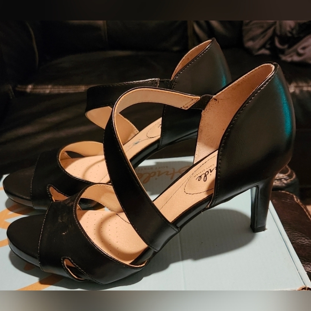 Life Stride Black Women's Heels Mega Black Vinci - Picture 5 of 9